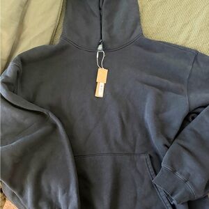SKIMS Black Hoodie Sweatshirt